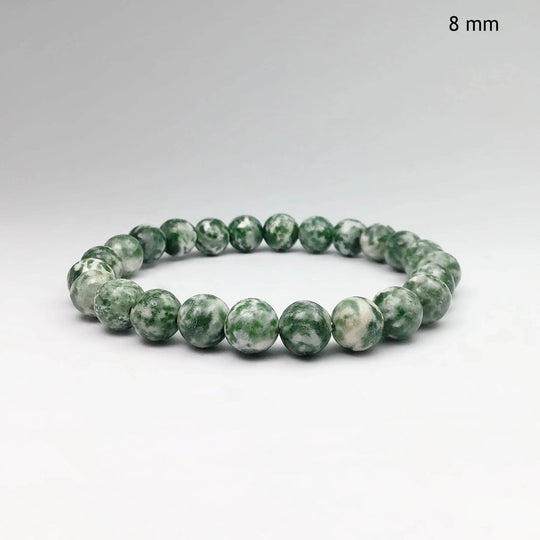 Green Dot Jade Beaded Bracelet - Rocks and Gems Canada