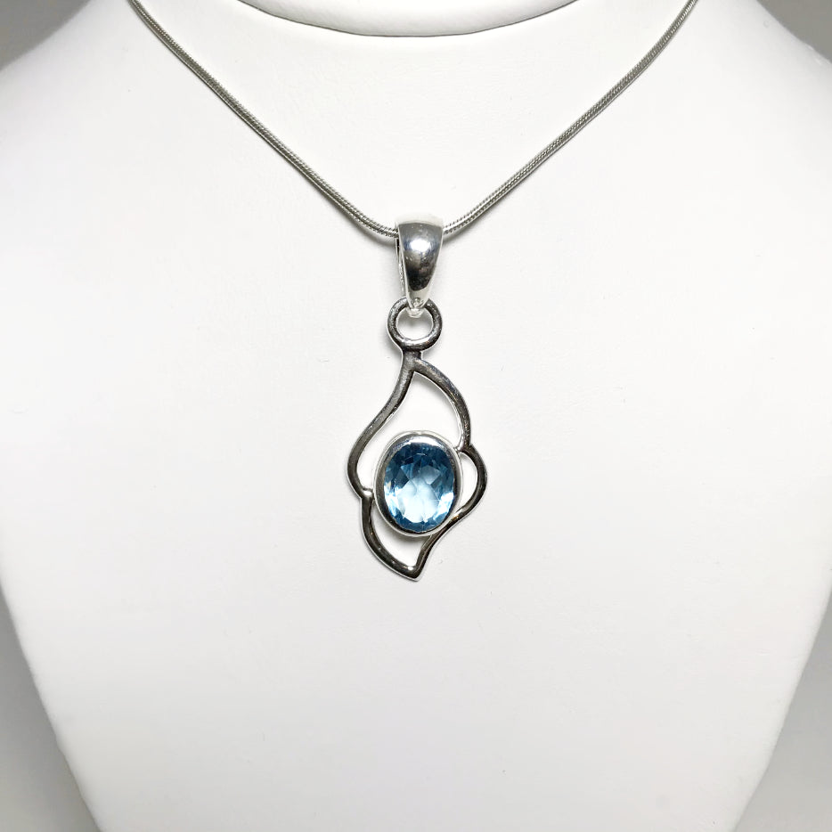 Blue Topaz Pendant