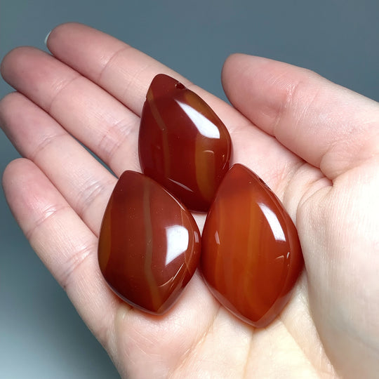 Carnelian Agate Drilled Pendant - Rocks and Gems Canada