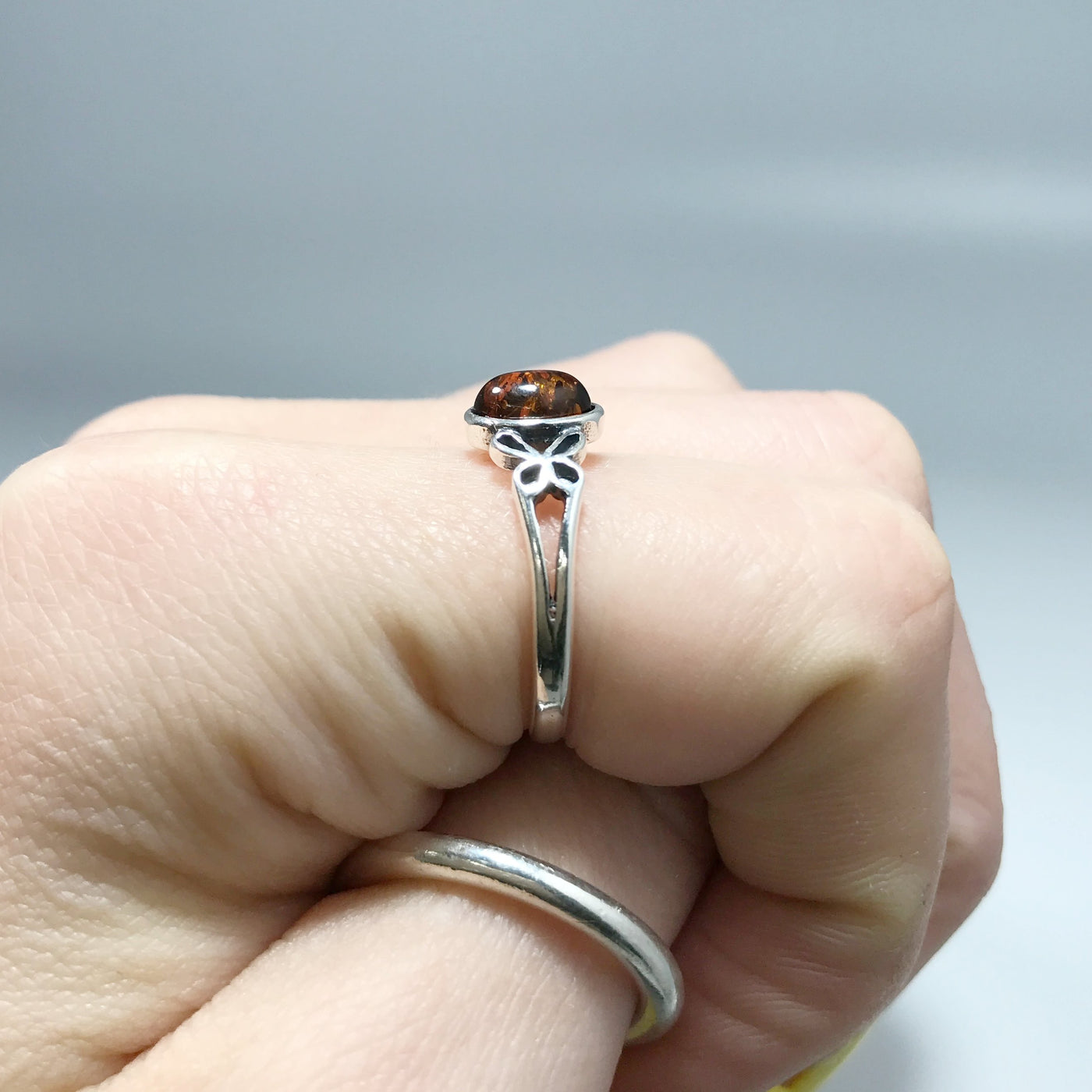 Cognac Amber Ring