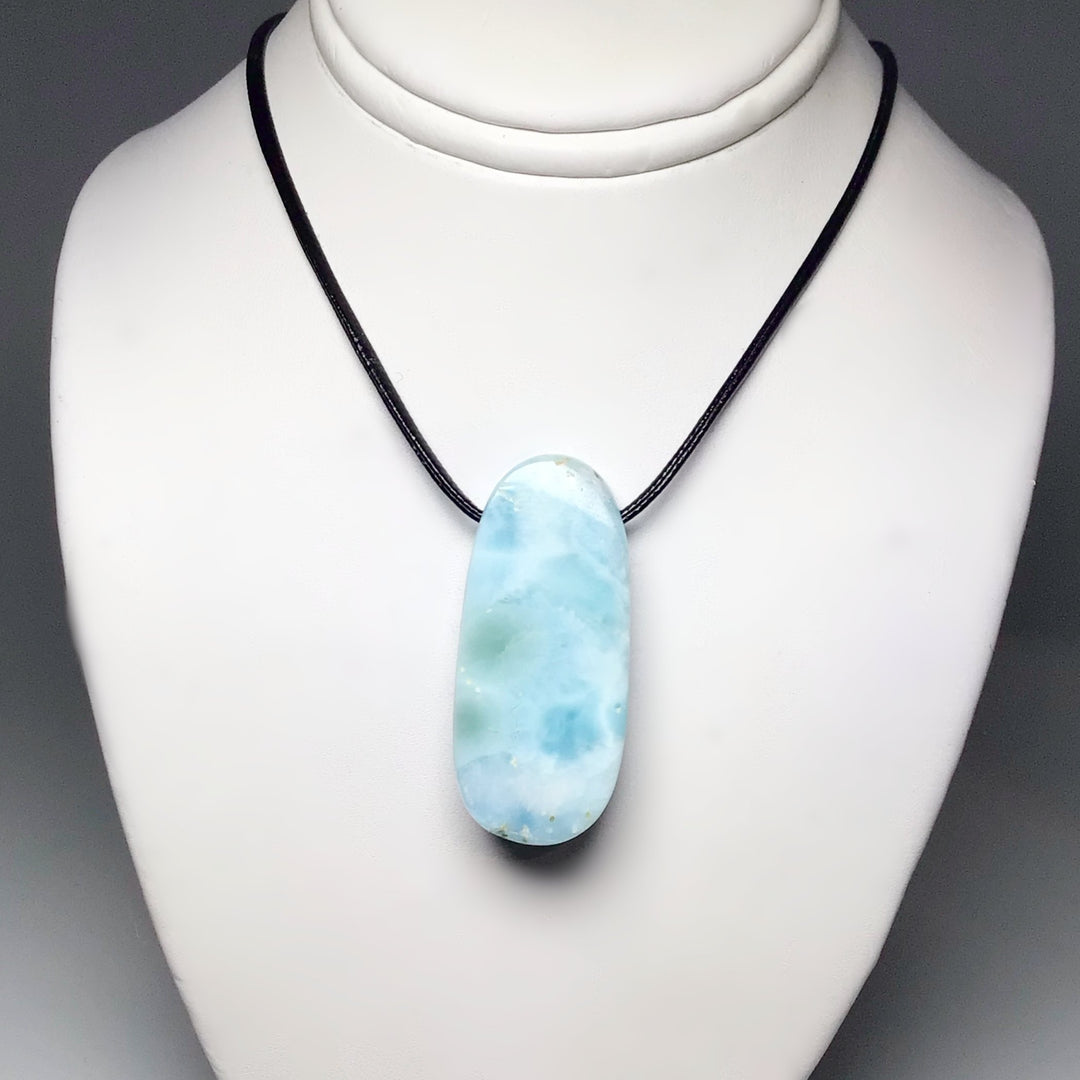 Larimar Drilled Pendant - Rocks and Gems Canada
