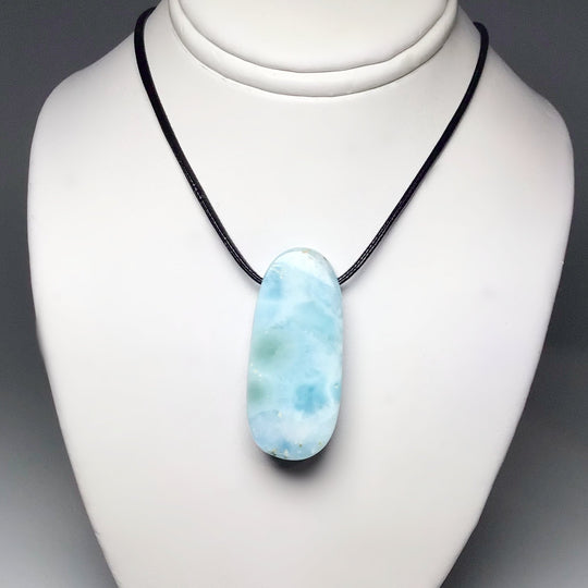 Larimar Drilled Pendant - Rocks and Gems Canada
