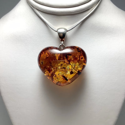 Ombre Amber Heart Pendant