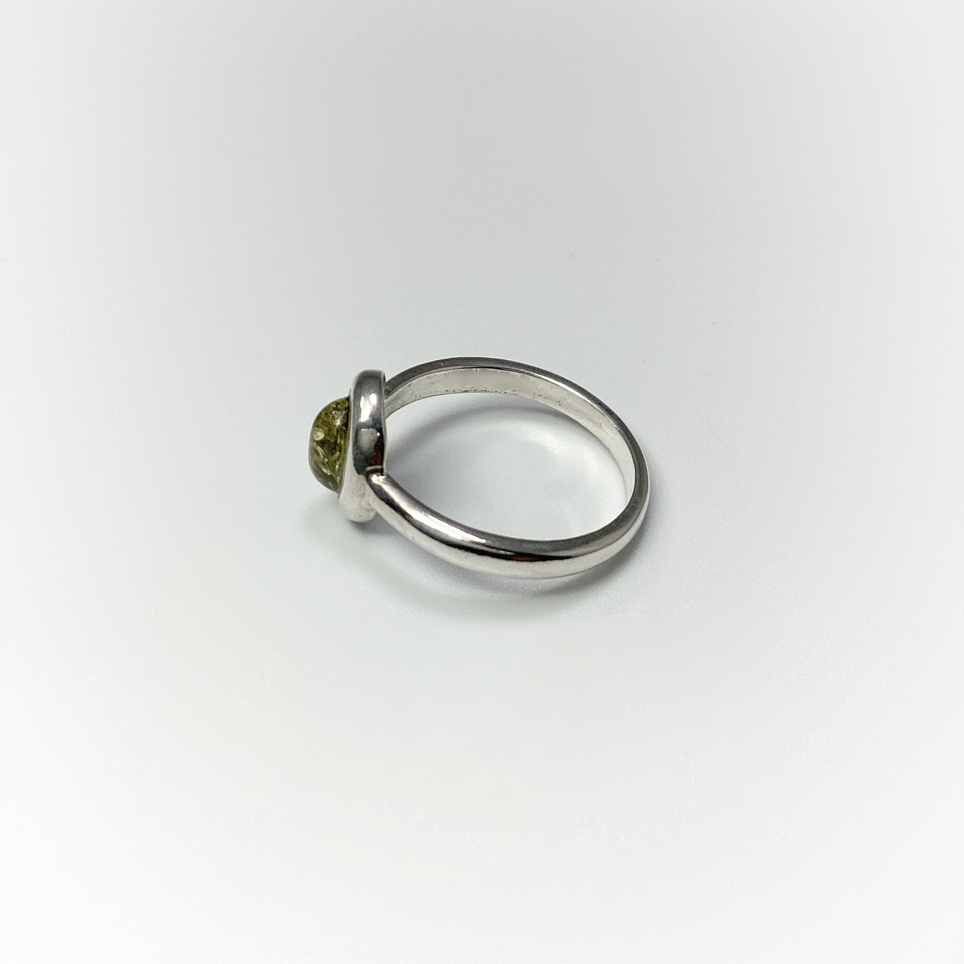 Green Amber Ring