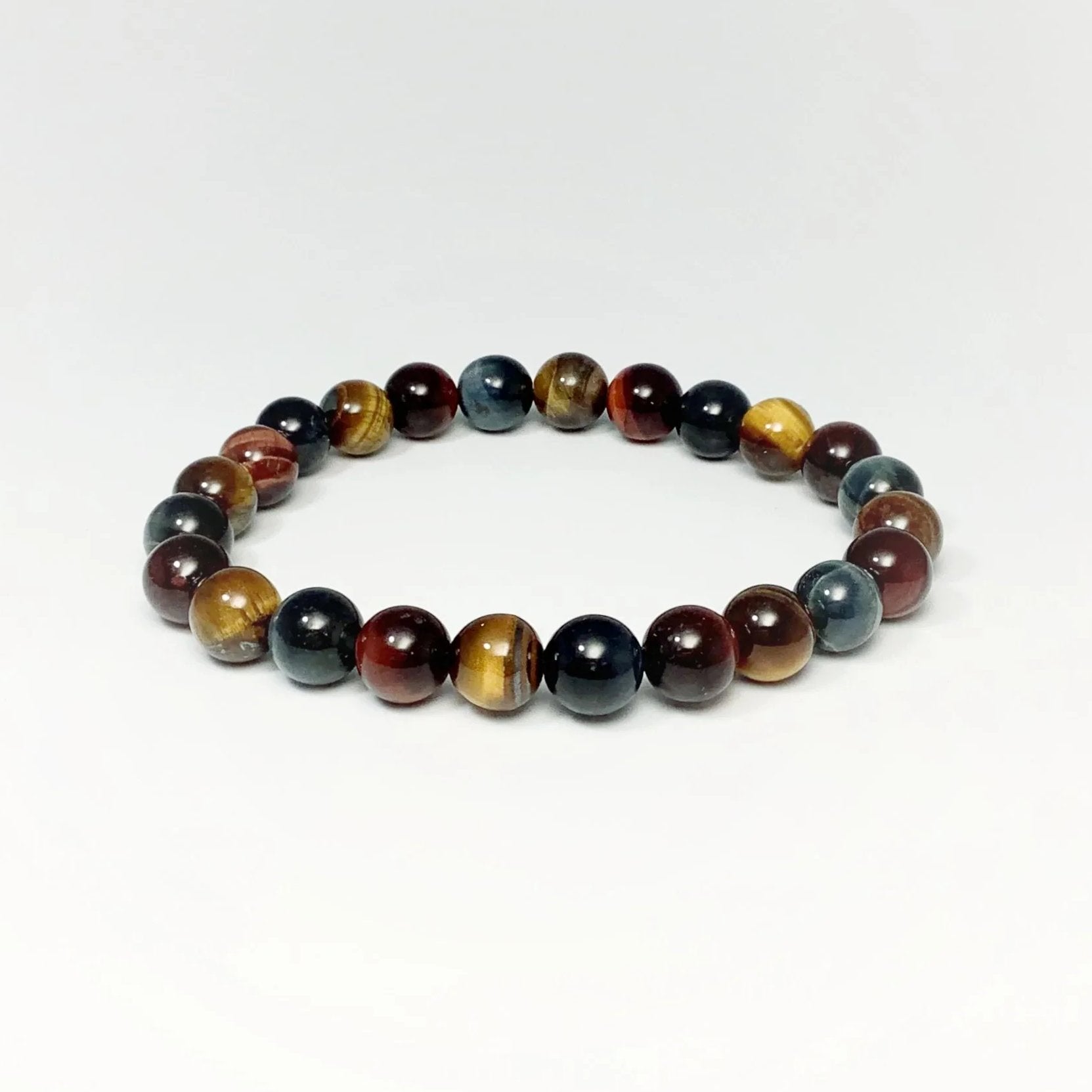 Mixed Tiger Eye Beaded Bracelet - Rocks and Gems Canada