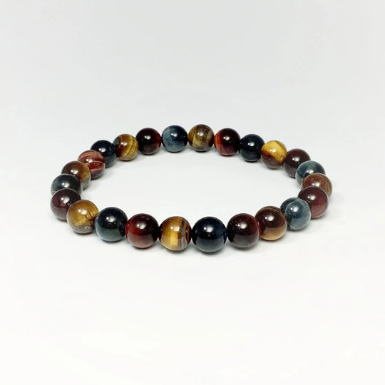Mixed Tiger Eye Beaded Bracelet - Rocks and Gems Canada