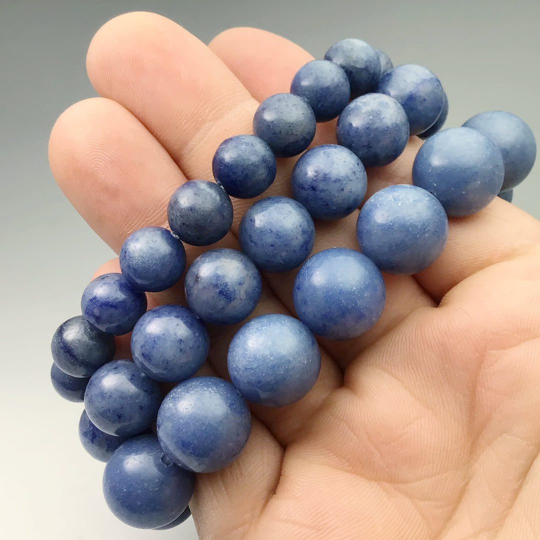 Blue Aventurine Beaded Bracelet - Rocks and Gems Canada