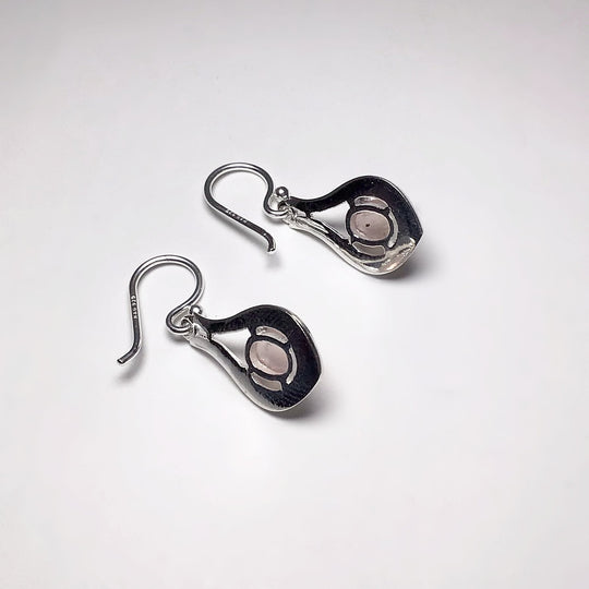 Rose Quartz Dangle Earrings - Rocks and Gems Canada