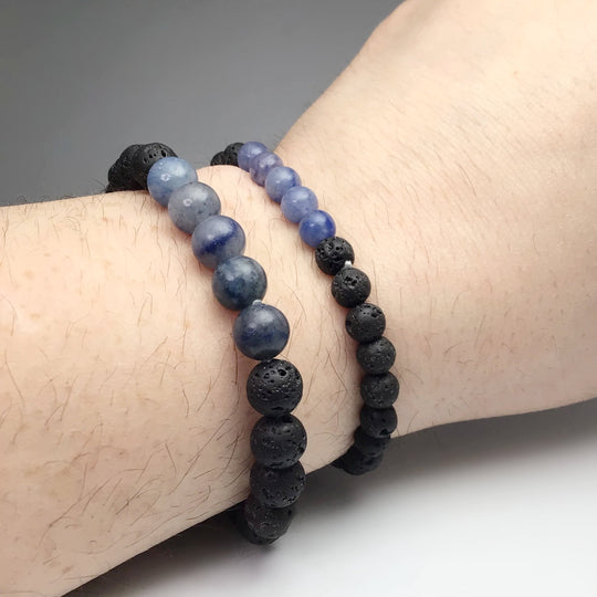 Blue Aventurine Beaded Bracelet - Rocks and Gems Canada