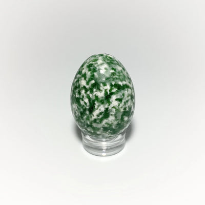 Green Dot Jade Mini Egg