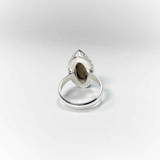 Labradorite Marquise Cut Ring - Rocks and Gems Canada