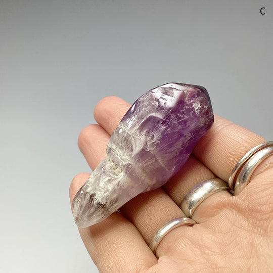 Shadow Chevron Amethyst Point - Rocks and Gems Canada
