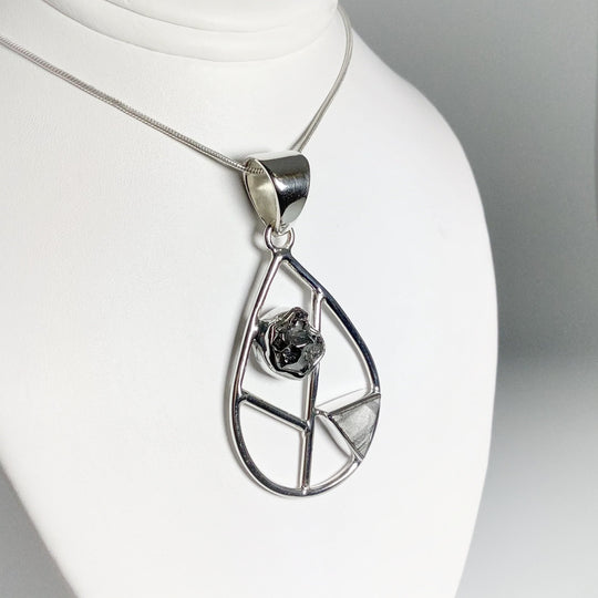 Campo Del Cielo and Muonionalusta Meteorite Pendant - Rocks and Gems Canada