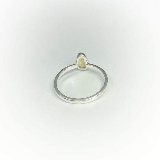 Faceted Ethiopian Fire Opal Ring - Rocks and Gems Canada