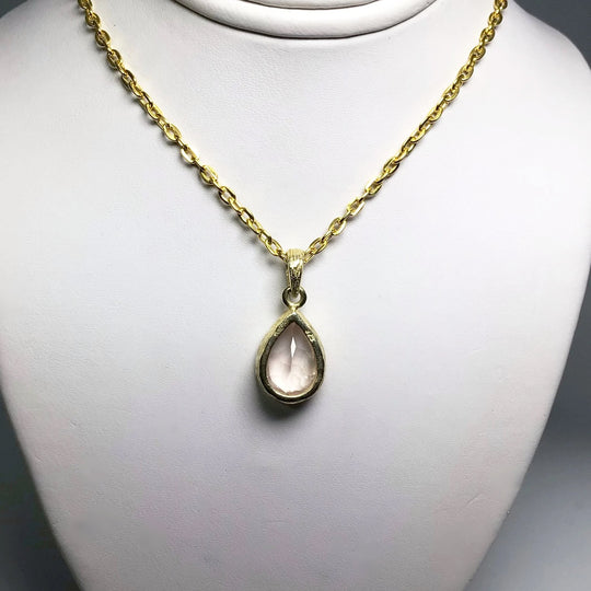 Rose Quartz Pendant - Rocks and Gems Canada