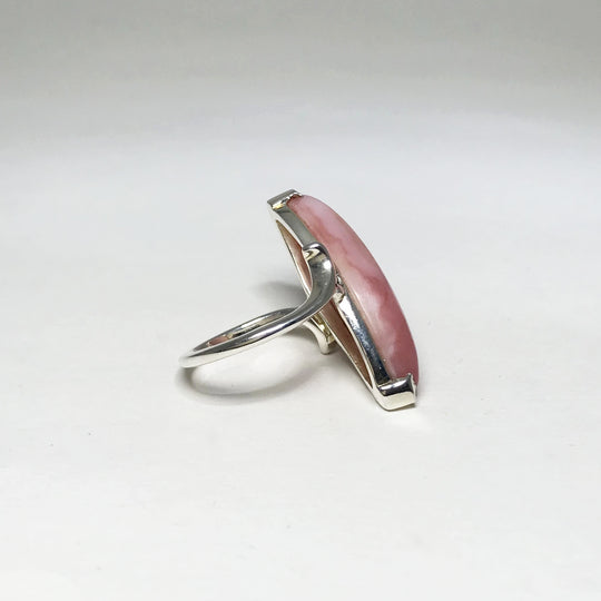 Pink Peruvian Opal Ring - Rocks and Gems Canada