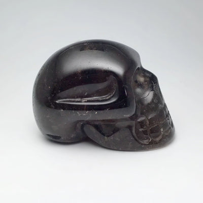 Carved Smoky Quartz Skull