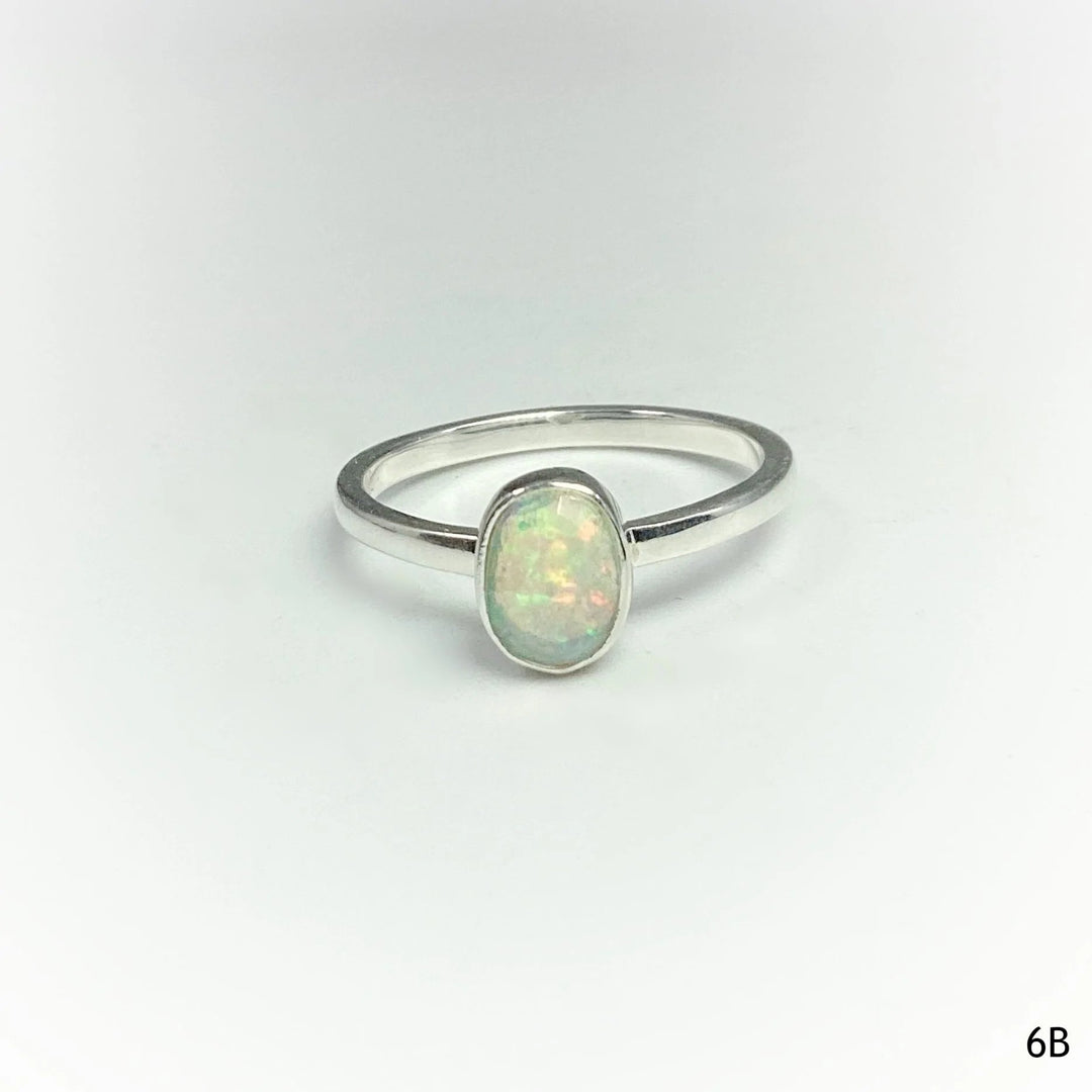 Faceted Ethiopian Fire Opal Ring - Rocks and Gems Canada