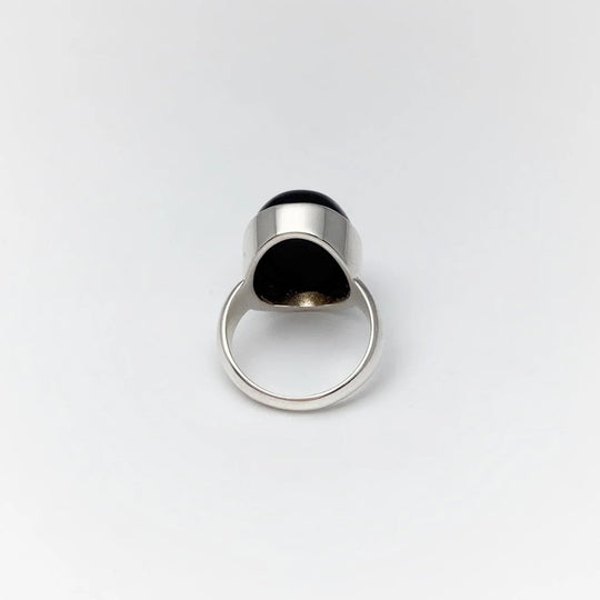 Black Onyx Chunky Oval Ring - Rocks and Gems Canada