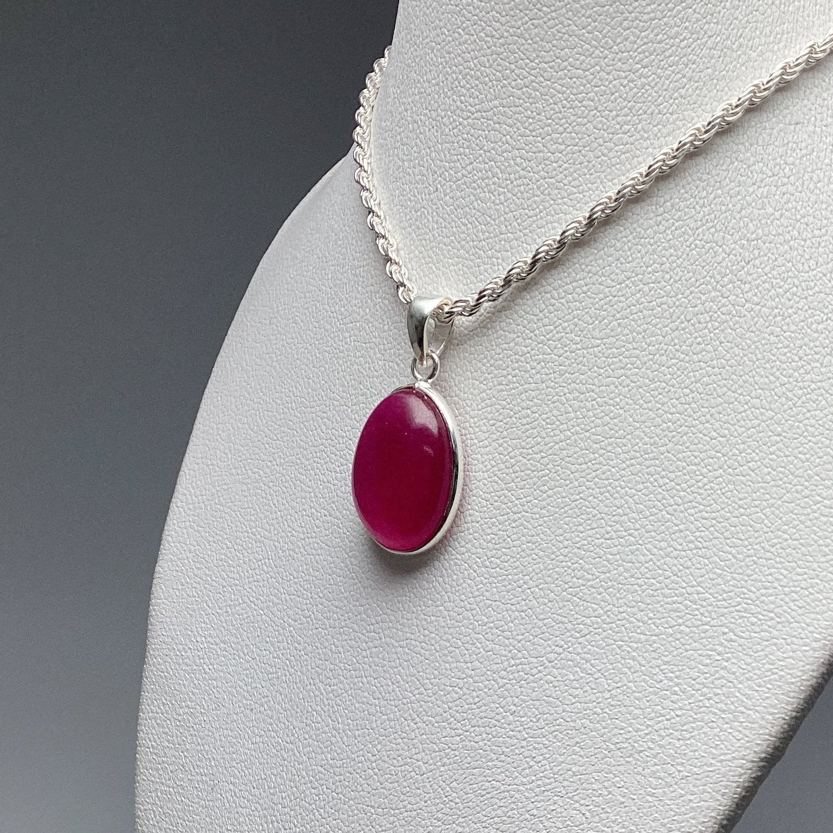 Pink Jade Pendant - Rocks and Gems Canada