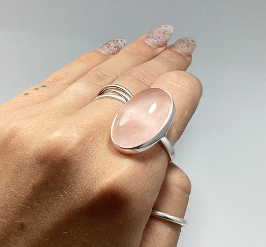 Rose Quartz Ring - Rocks and Gems Canada