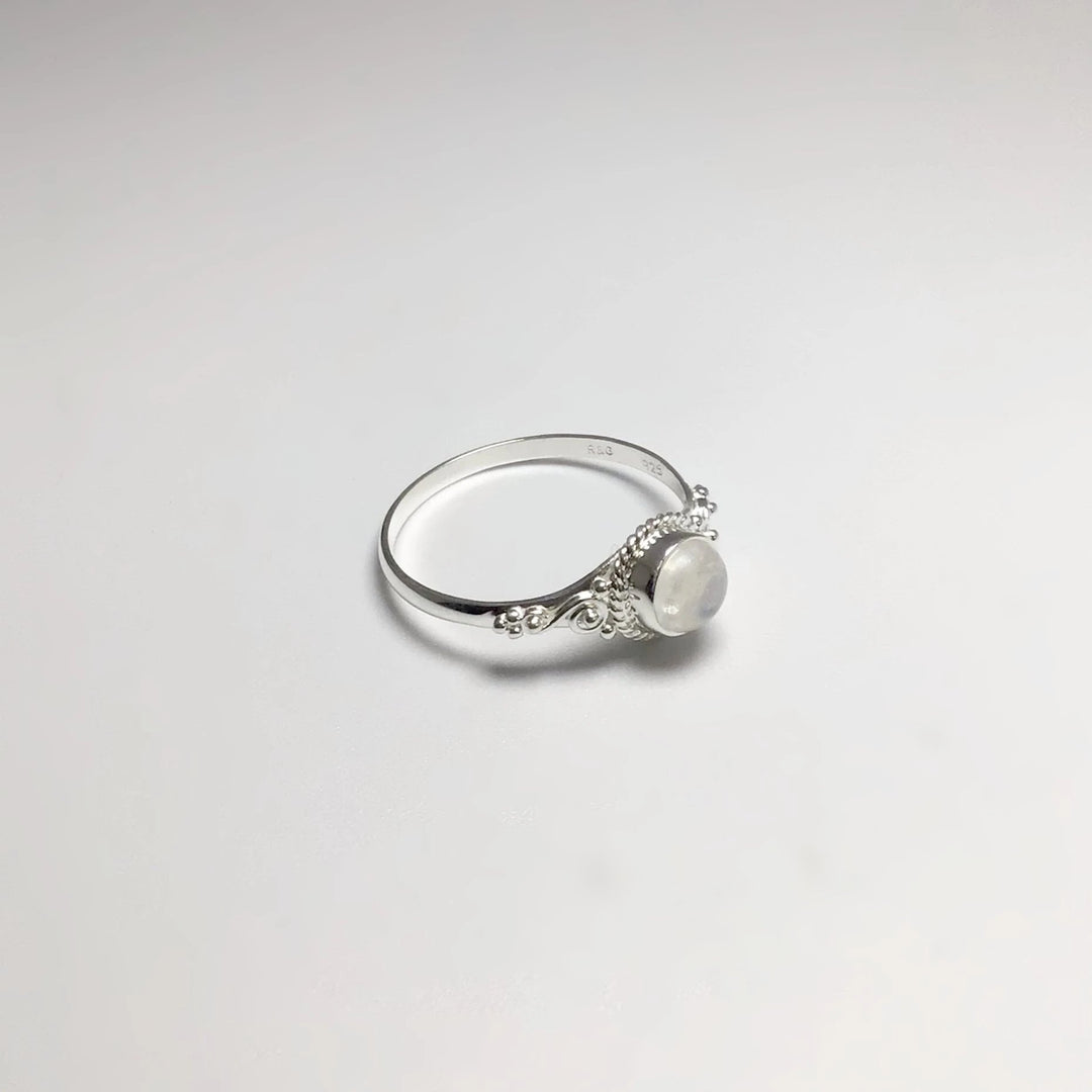 Rainbow Moonstone Ring - Rocks and Gems Canada