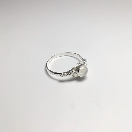 Rainbow Moonstone Ring - Rocks and Gems Canada