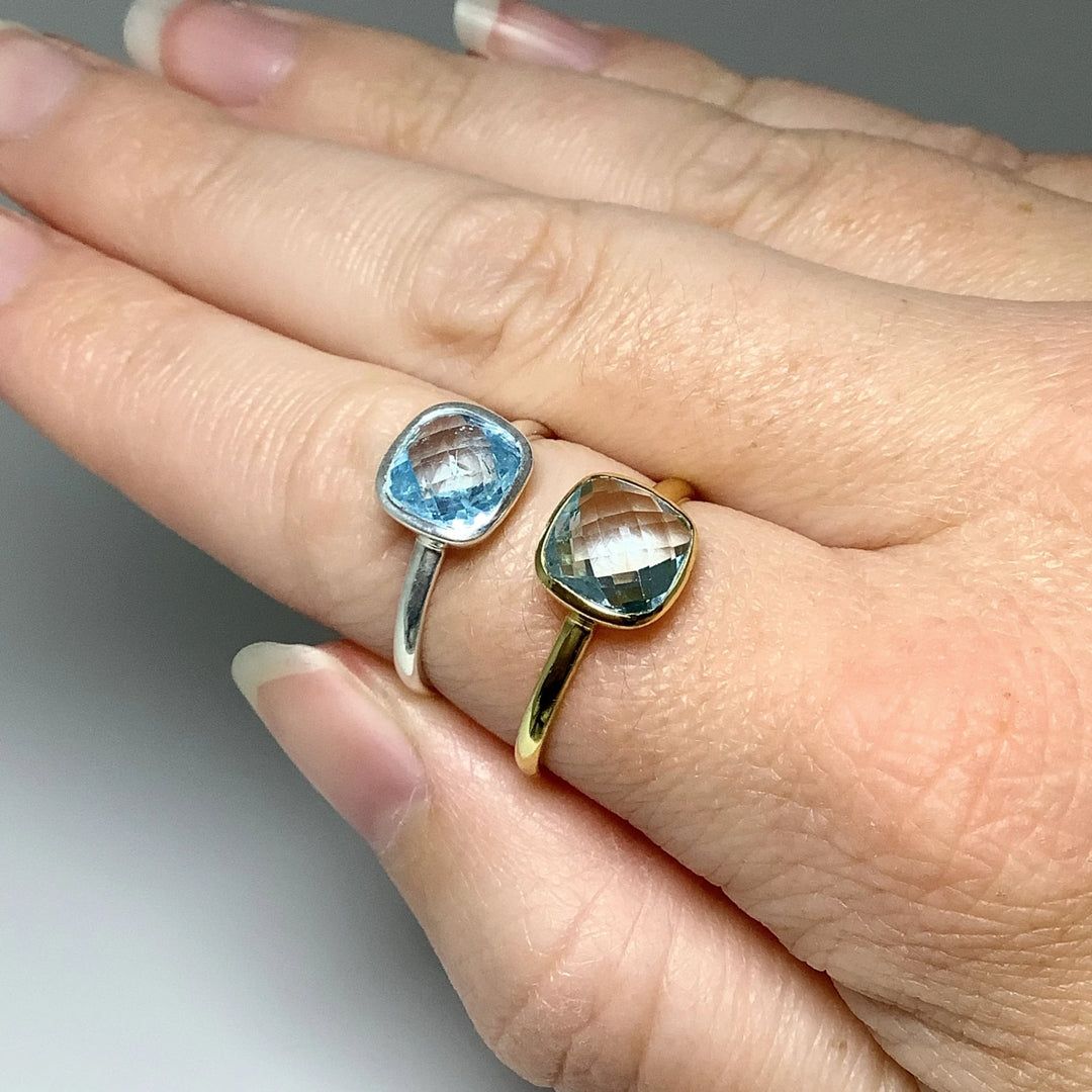 Blue Topaz Ring - Rocks and Gems Canada