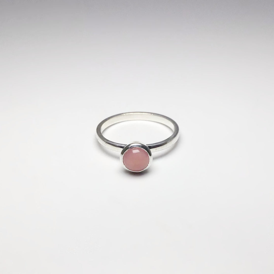 Pink Peruvian Opal Ring - Rocks and Gems Canada