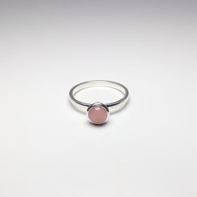 Pink Peruvian Opal Ring