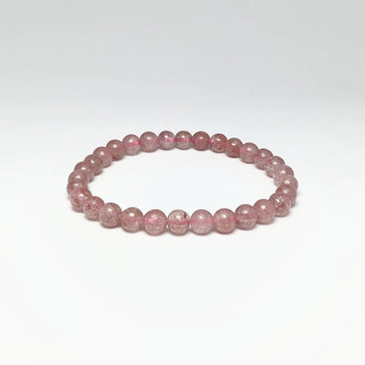 Strawberry Quartz Beaded Bracelet