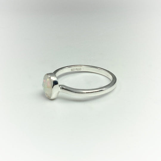 Faceted Ethiopian Fire Opal Ring - Rocks and Gems Canada