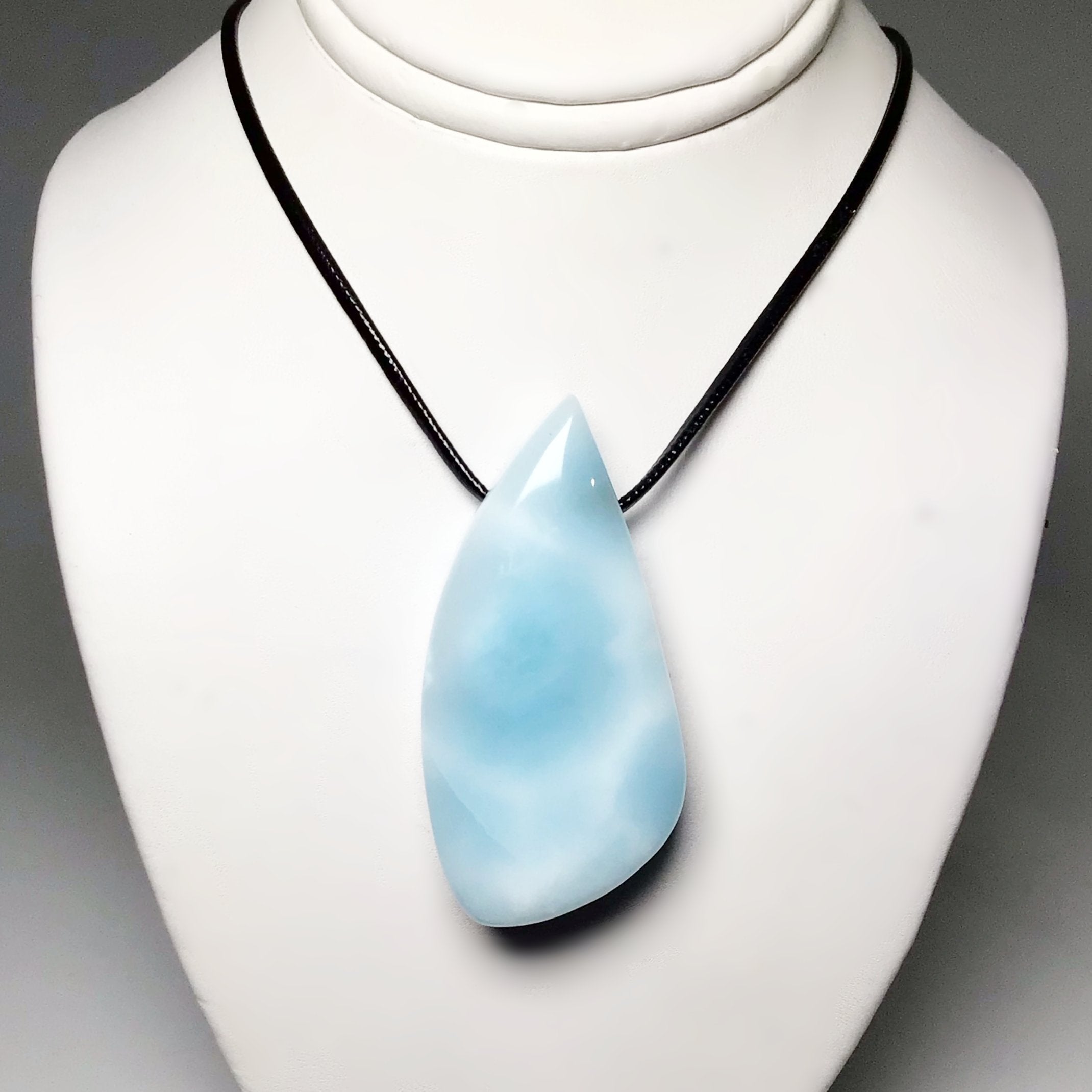 Larimar Drilled Pendant - Rocks and Gems Canada
