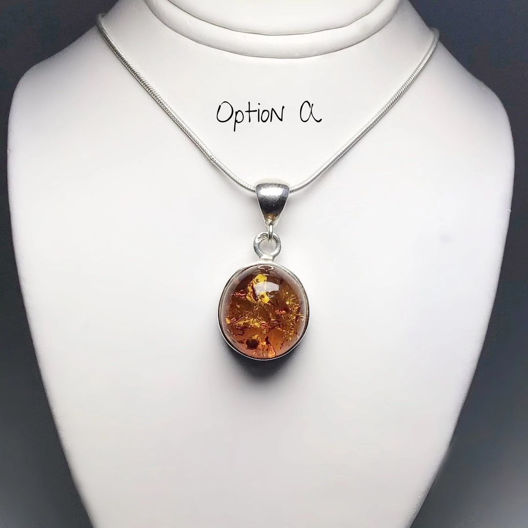 Cognac Amber Pendant - Rocks and Gems Canada
