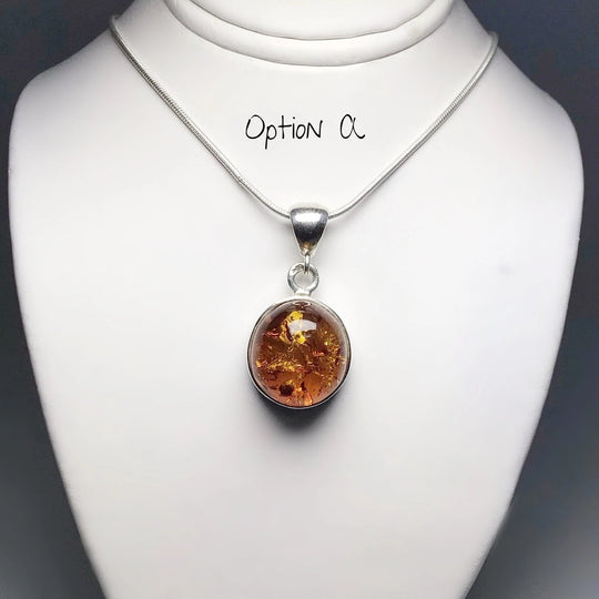 Cognac Amber Pendant - Rocks and Gems Canada