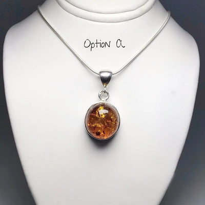 Cognac Amber Pendant