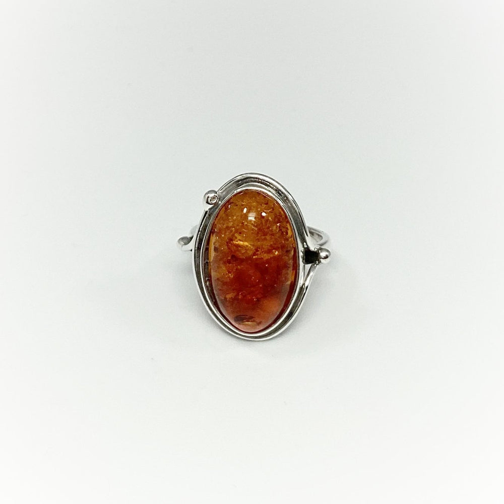 Cognac Amber Ring - Rocks and Gems Canada