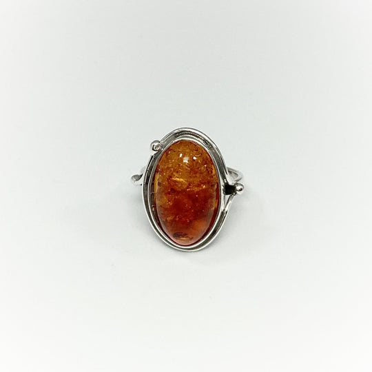 Cognac Amber Ring - Rocks and Gems Canada
