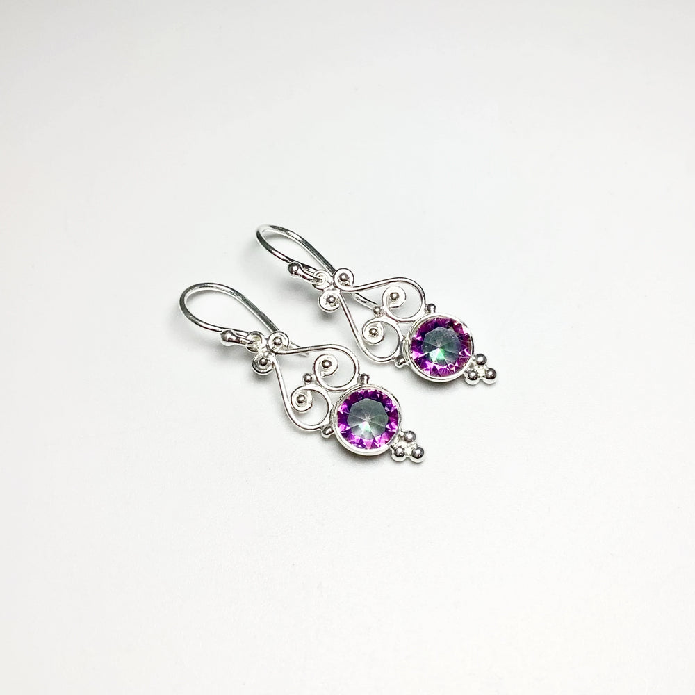 Mystic Topaz Dangle Earrings - Rocks and Gems Canada