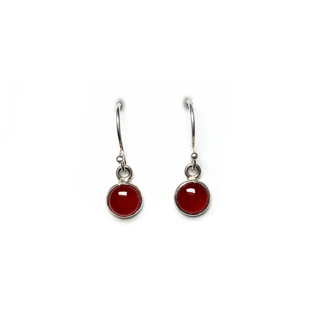 Carnelian Agate Dangle Earrings - Rocks and Gems Canada