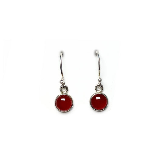Carnelian Agate Dangle Earrings - Rocks and Gems Canada
