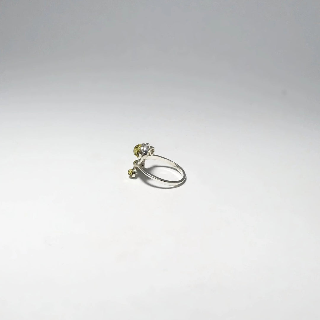 Green Amber Ring - Rocks and Gems Canada