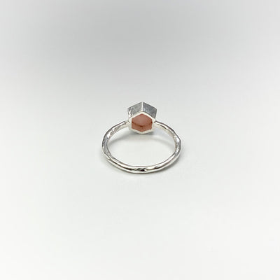 Pink Peruvian Opal Ring