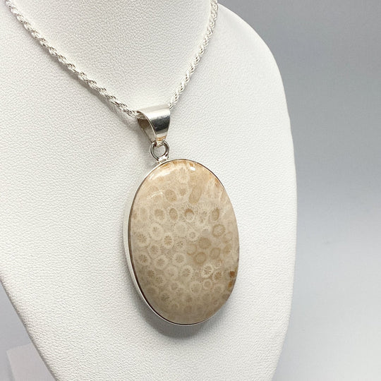 Fossilized Coral Pendant - Rocks and Gems Canada