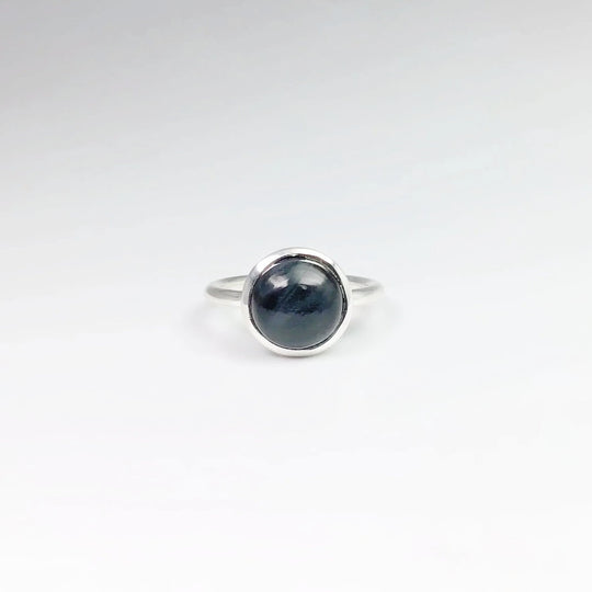Blue Tiger Eye Ring - Rocks and Gems Canada