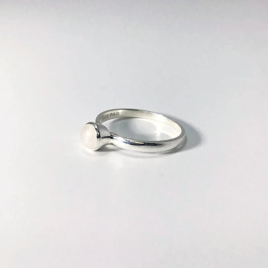 Rainbow Moonstone Ring - Rocks and Gems Canada