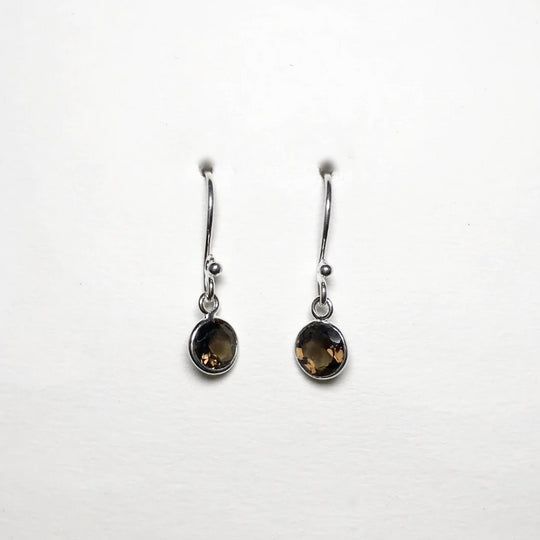 Smoky Quartz Dangle Earrings - Rocks and Gems Canada