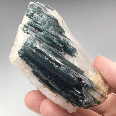 Green Tourmaline in Matrix