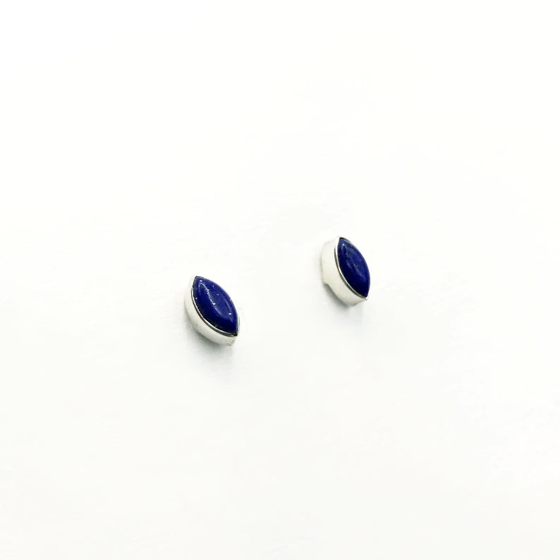Lapis Lazuli Stud Earrings - Rocks and Gems Canada