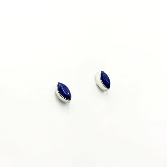 Lapis Lazuli Stud Earrings - Rocks and Gems Canada